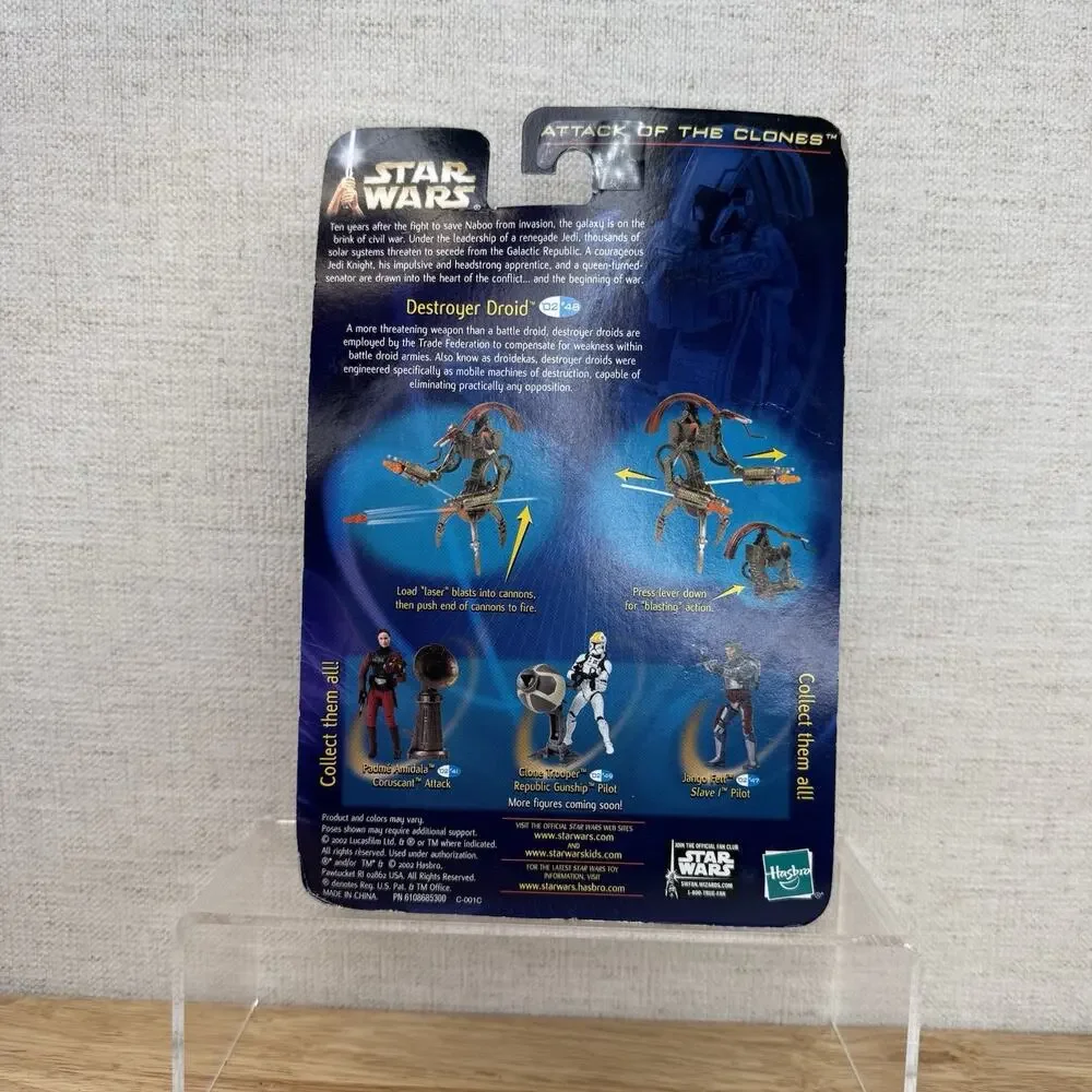 Hasbro Star Wars Attack Of The Clones DESTROYER DROID Geonosis Battle 3.75